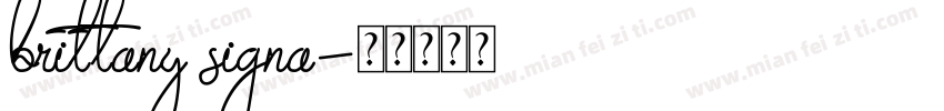 brittany signa字体转换